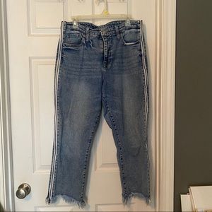 Wild Fable unfinished hem zipper jeans